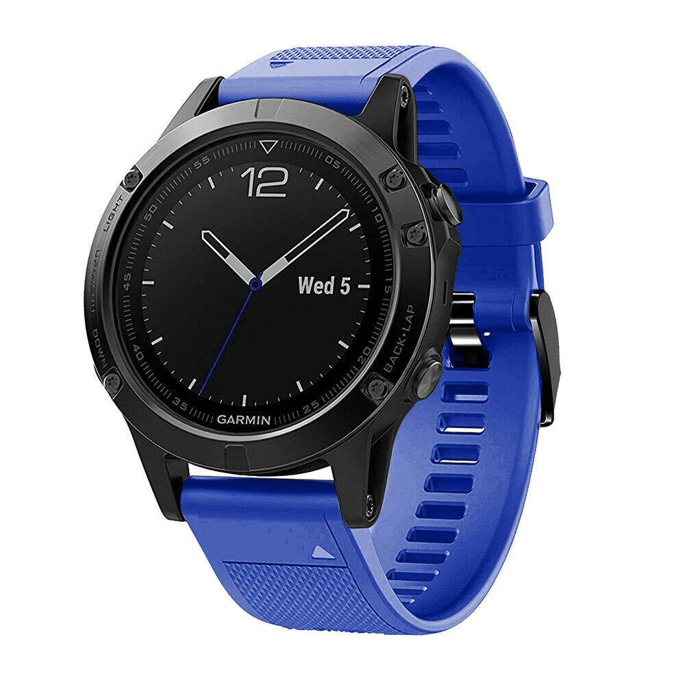 Bracelet silicone Garmin Forerunner 970 (bleu)