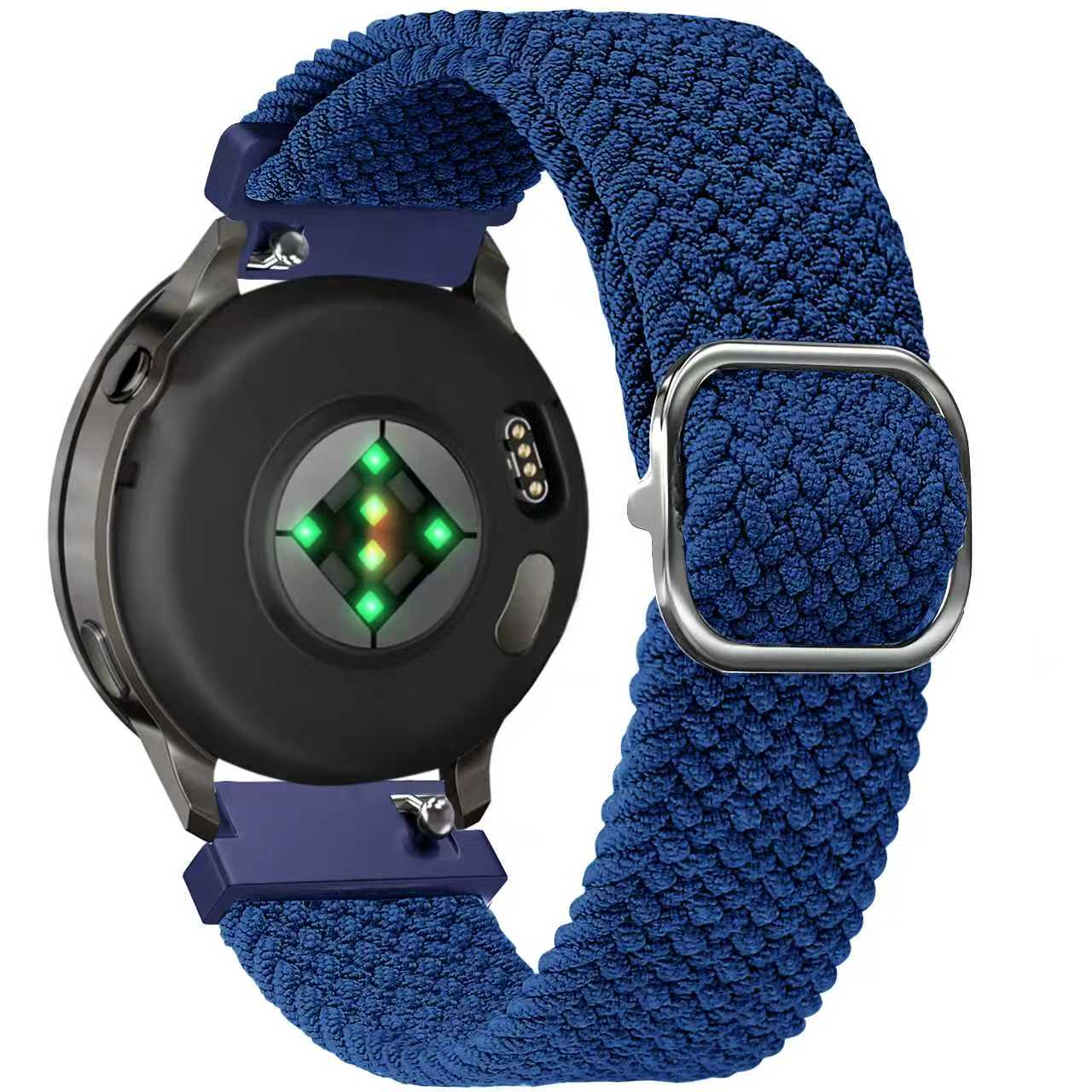 Bandz Bracelet tressé réglable Garmin Vivoactive 4s (bleu)