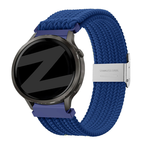 Bandz Garmin Forerunner 245 Woven Nylon Strap (Blue)