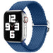 Bracelet nylon tressé Apple Watch (bleu)