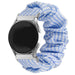 Samsung Galaxy Watch FE Scrunchie Strap (Blue Striped)