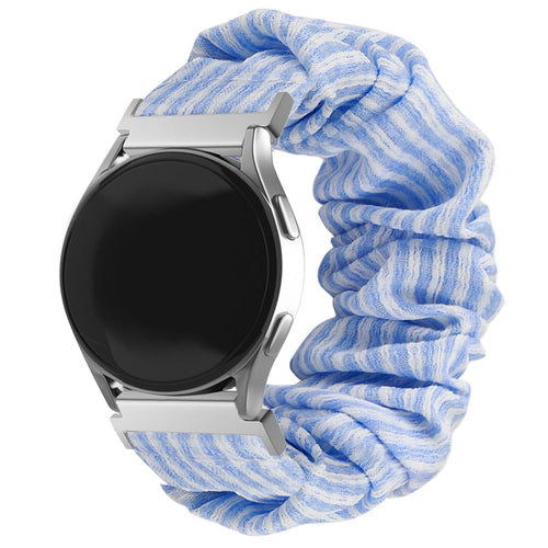 Bracelet chouchou Amazfit GTS 3 (bleu rayé)