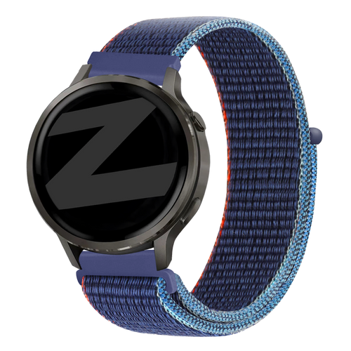 Bandz Garmin Forerunner 245 Nylon Loop Strap (Dark Blue Mix)