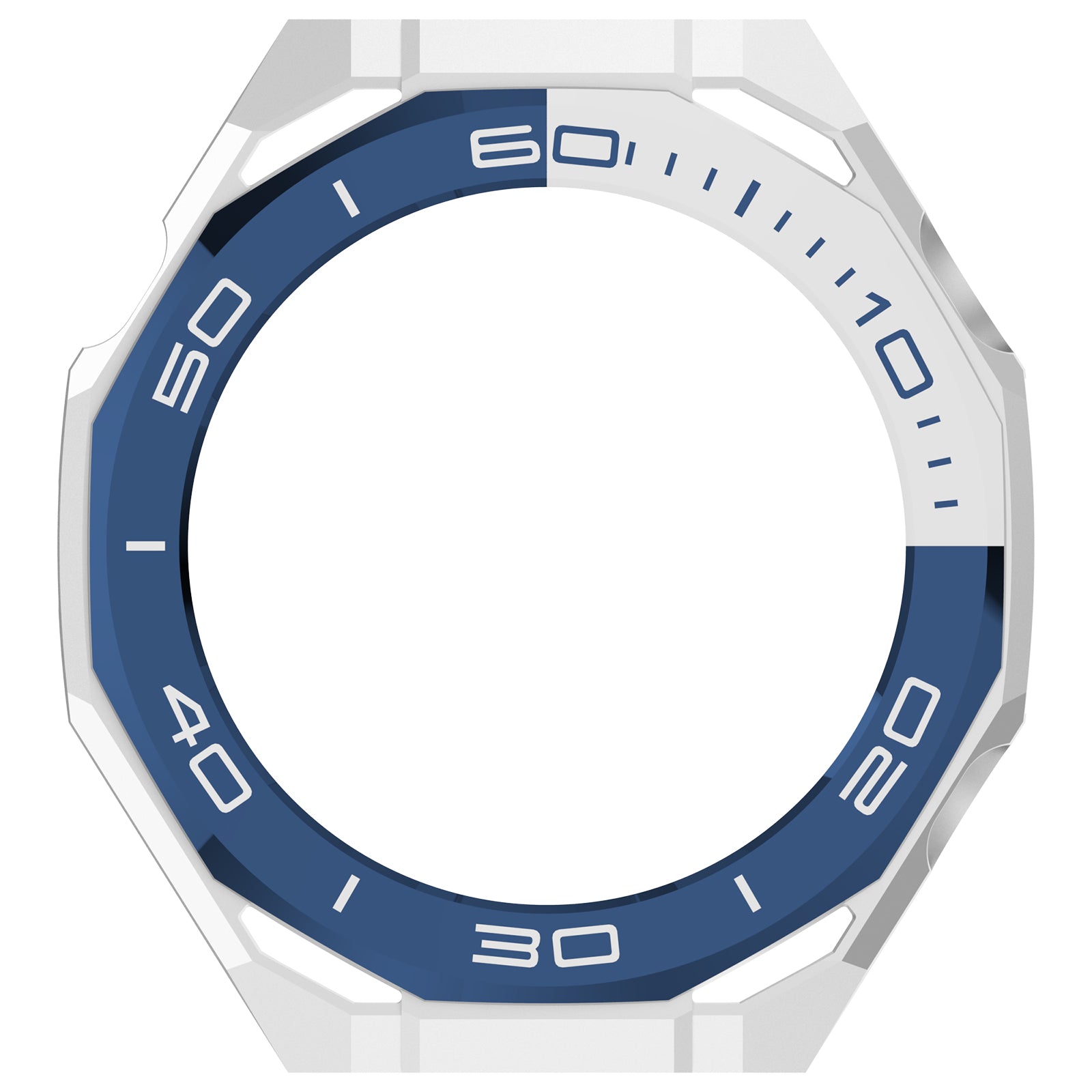 Huawei Watch Ultimate 2 PC Case with Glass (White/Blue)