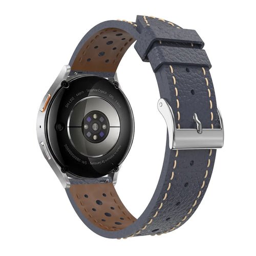 Bracelet cuir zephyr Coros Apex 4 - 42mm (bleu)