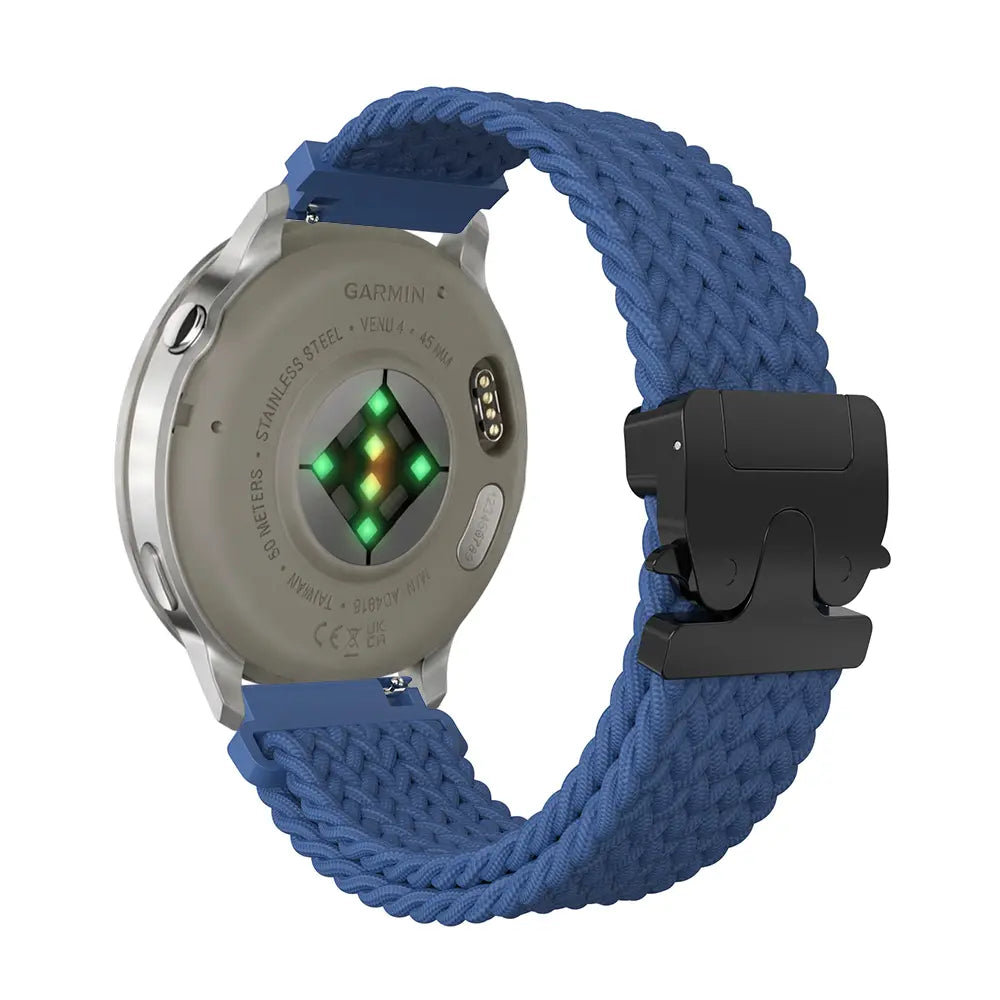 Bracelet tressé boucle en P Garmin Forerunner 170 (bleu)