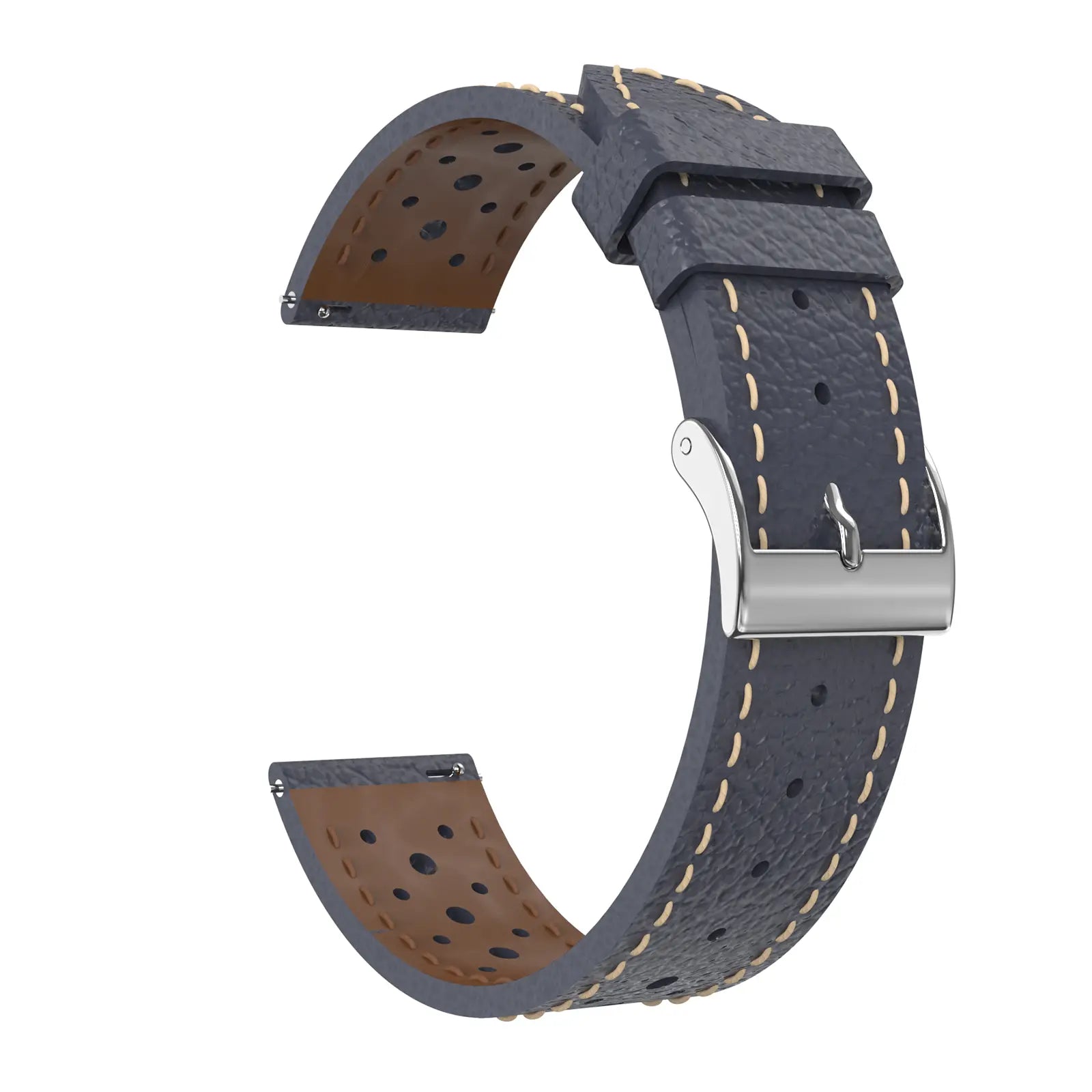 Bracelet cuir zephyr Coros Apex 4 - 42mm (bleu)