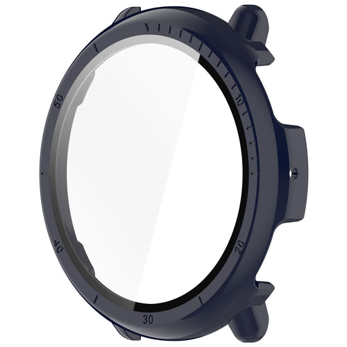 Coque rigide avec verre Amazfit Active 2 (bleu foncé)