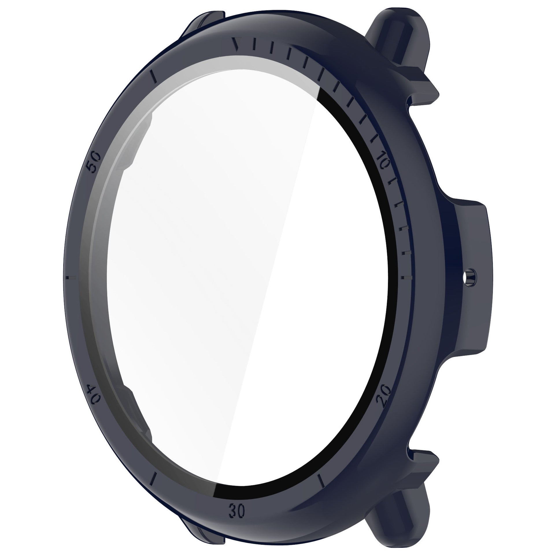 Coque rigide avec verre Amazfit Active 2 (bleu foncé)