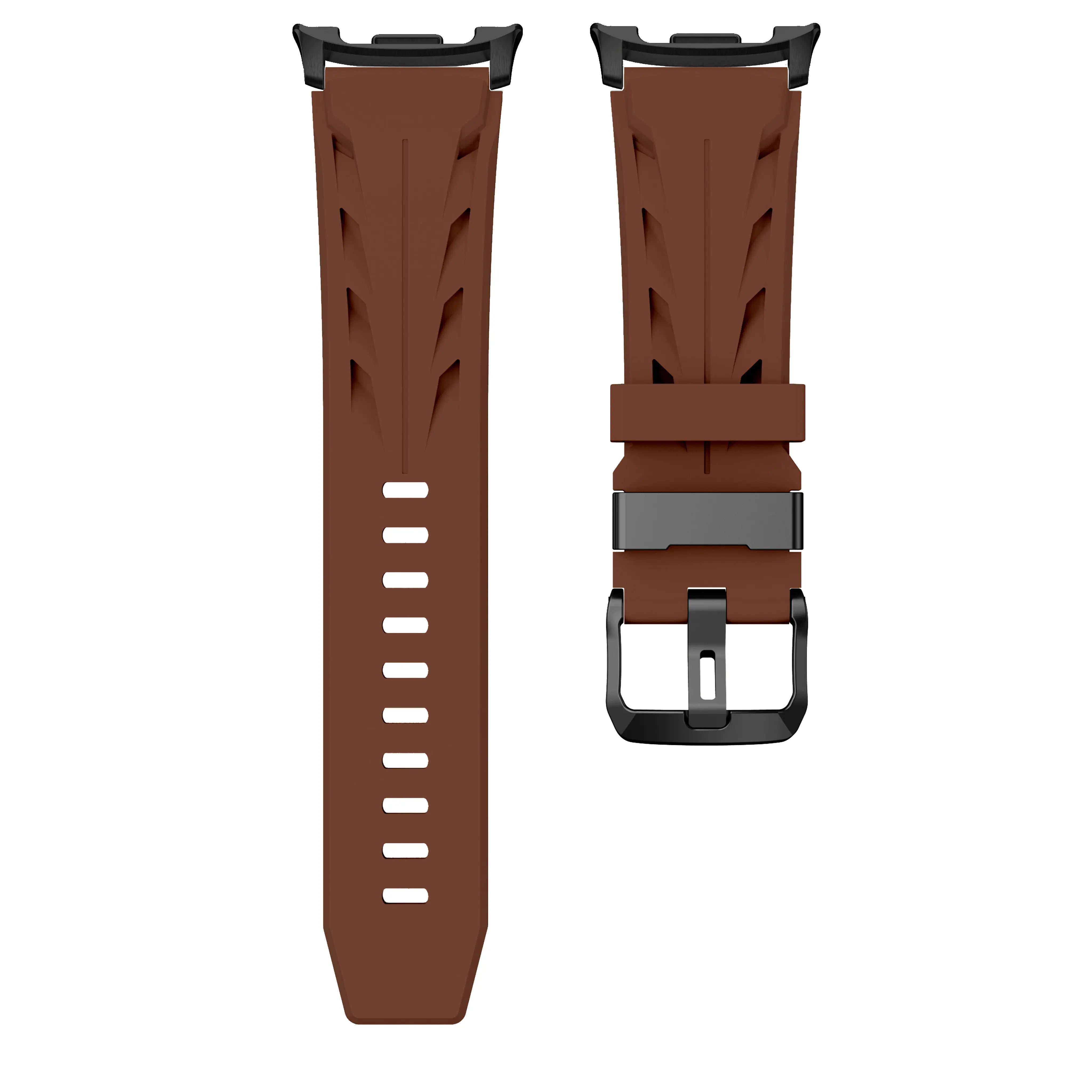 Bracelet silicone race Samsung Galaxy Watch 8 - 40mm (marron)