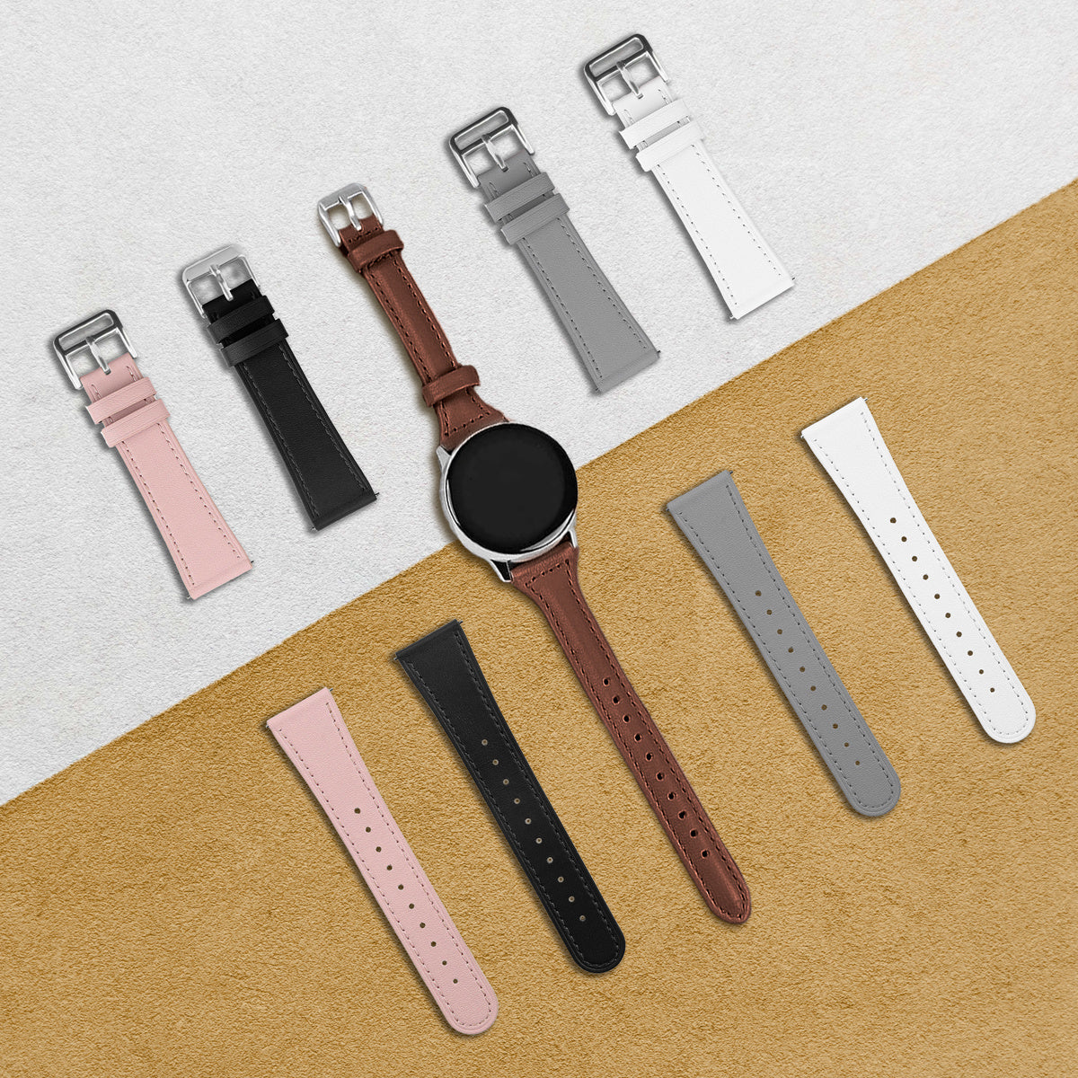 Amazfit Cheetah (Pro) Modern Leather Strap (Grey)