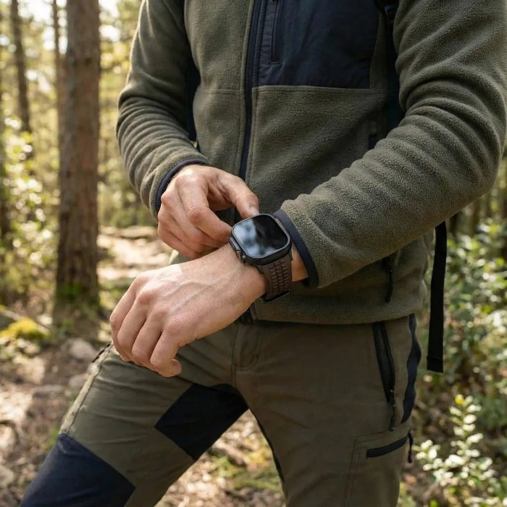 Bracelet silicone Premium Apple Watch (marrón)