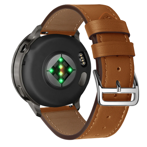 Bandz Bracelet cuir 'Deluxe' Garmin Forerunner 570 - 47mm (marron)