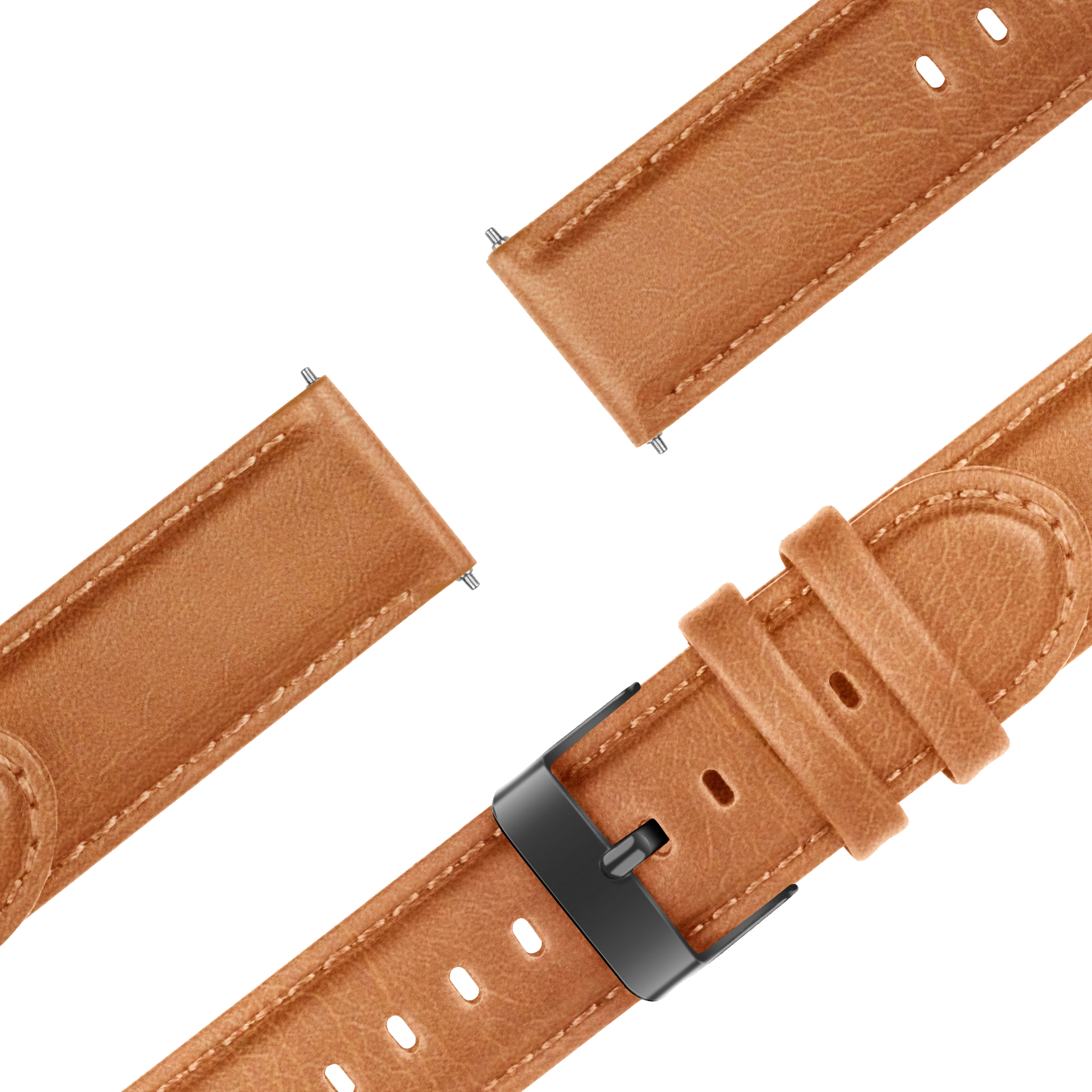 Bandz Garmin Venu 2 Leather Strap 'Classic' (Brown)