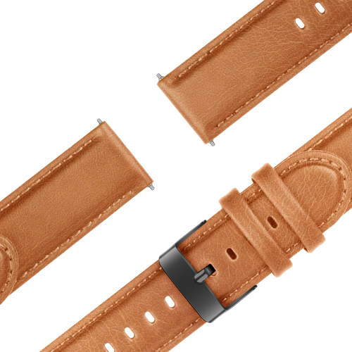 Bandz Garmin Forerunner 245 Leather Strap 'Classic' (Brown)