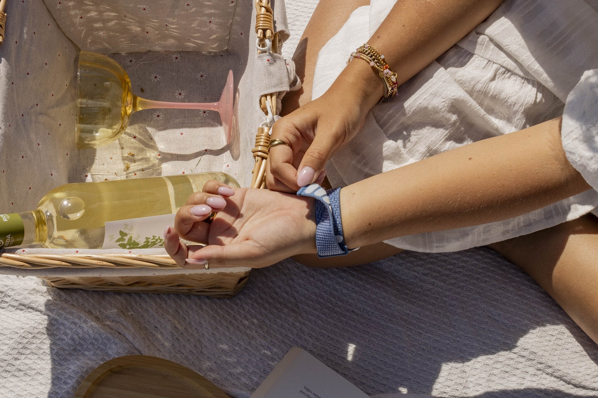 Bracelet nylon xoxo Wildhearts Apple Watch (bleu)