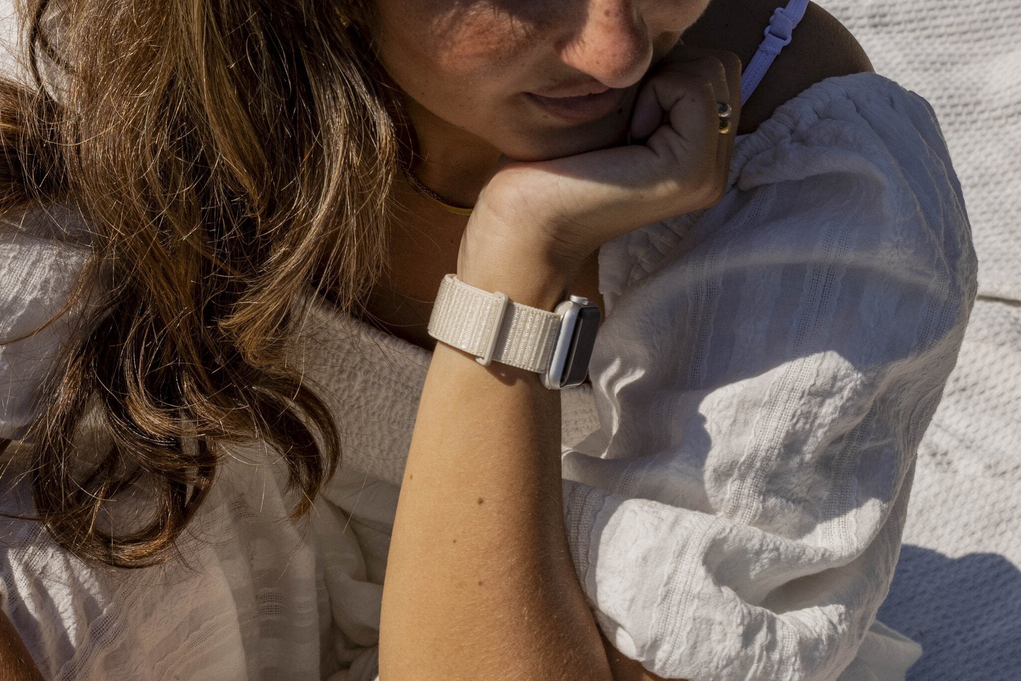 Bracelet nylon xoxo Wildhearts Apple Watch (lumière stellaire)