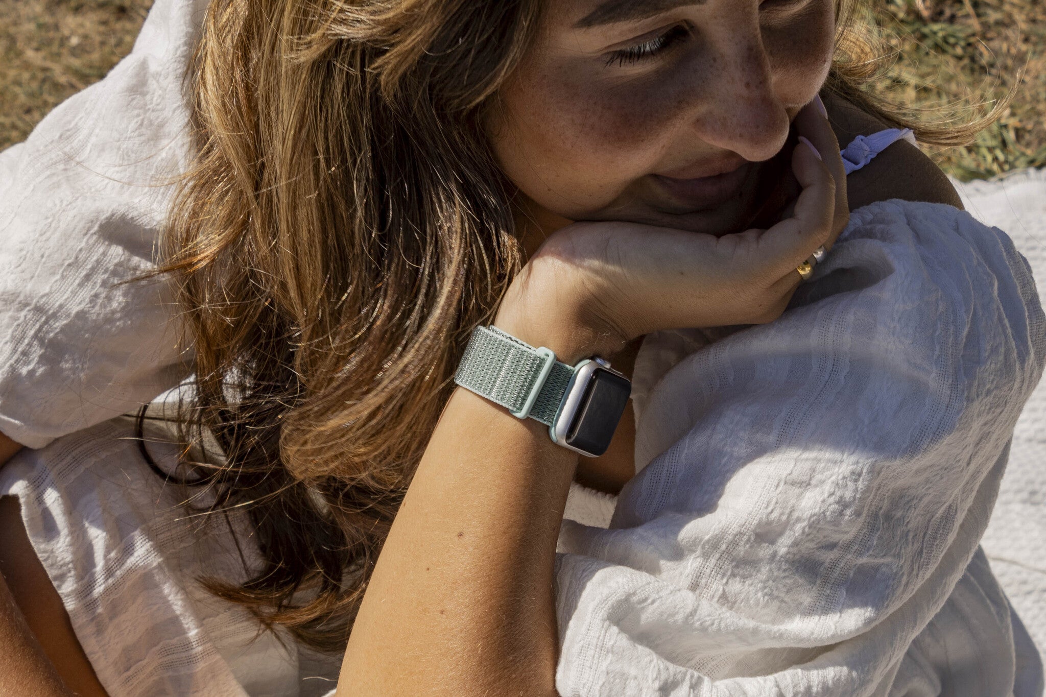 Bracelet nylon xoxo Wildhearts Apple Watch (vert menthe)