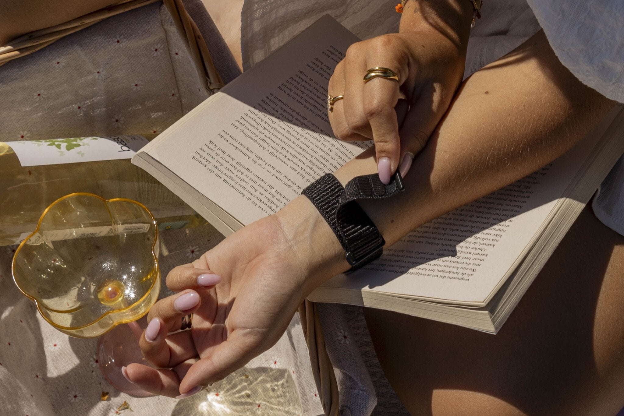 Bracelet nylon xoxo Wildhearts Apple Watch (noir)