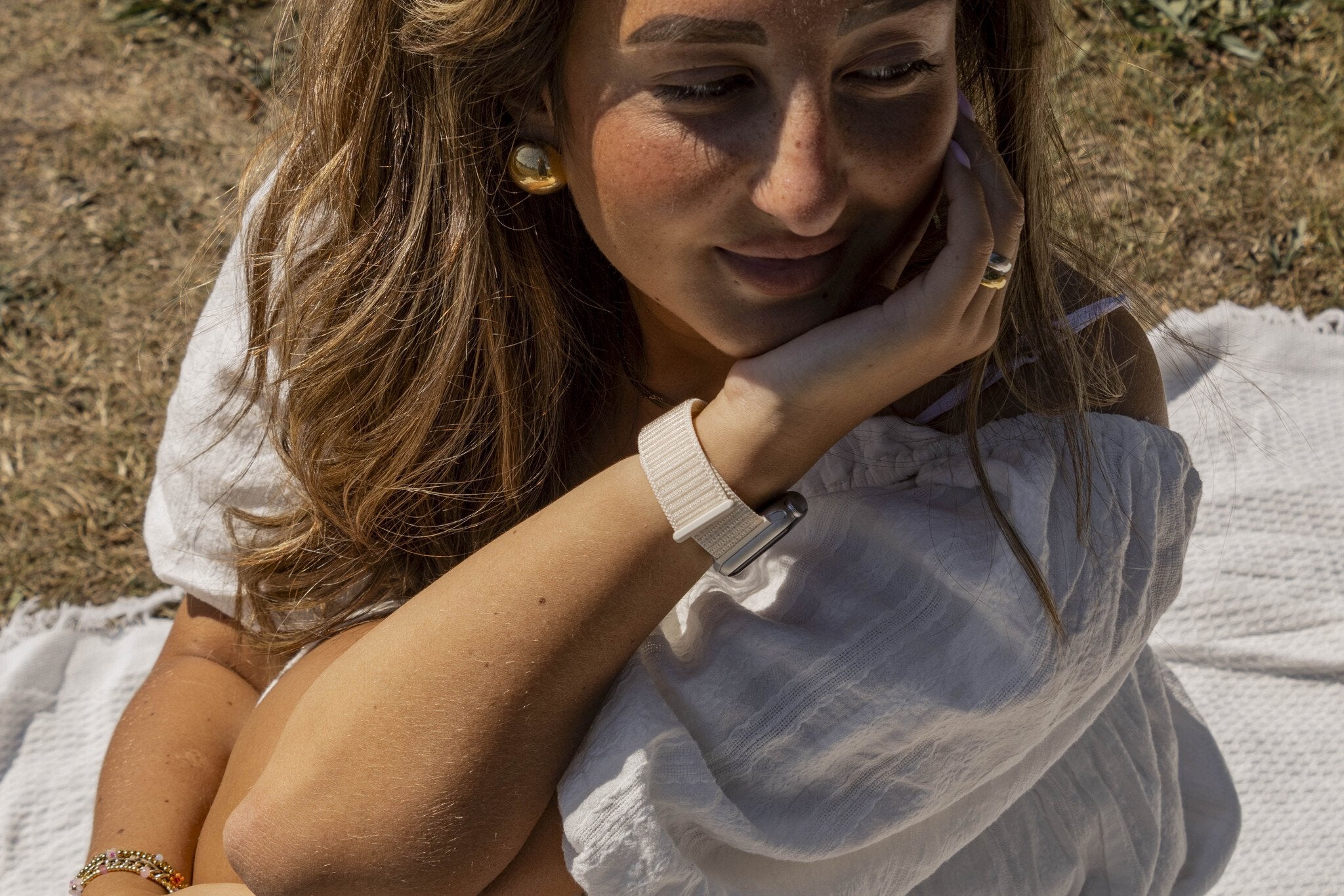 Bracelet nylon xoxo Wildhearts Apple Watch (pêche)