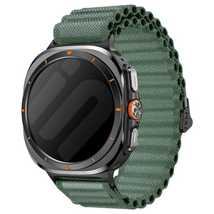 Bracelet nylon Outdoor Samsung Galaxy Watch Ultra (vert foncé)