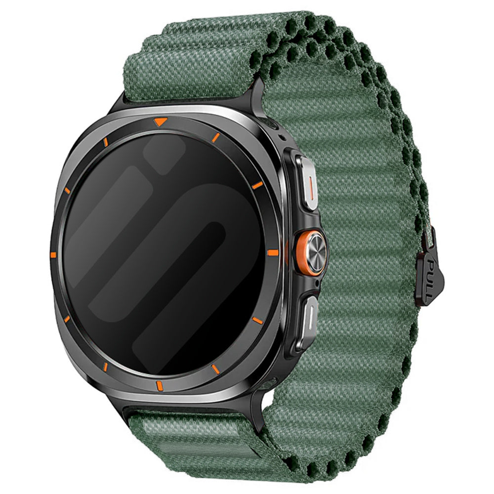 Samsung Galaxy Watch Ultra Outdoor Nylon Strap (Dark Green)