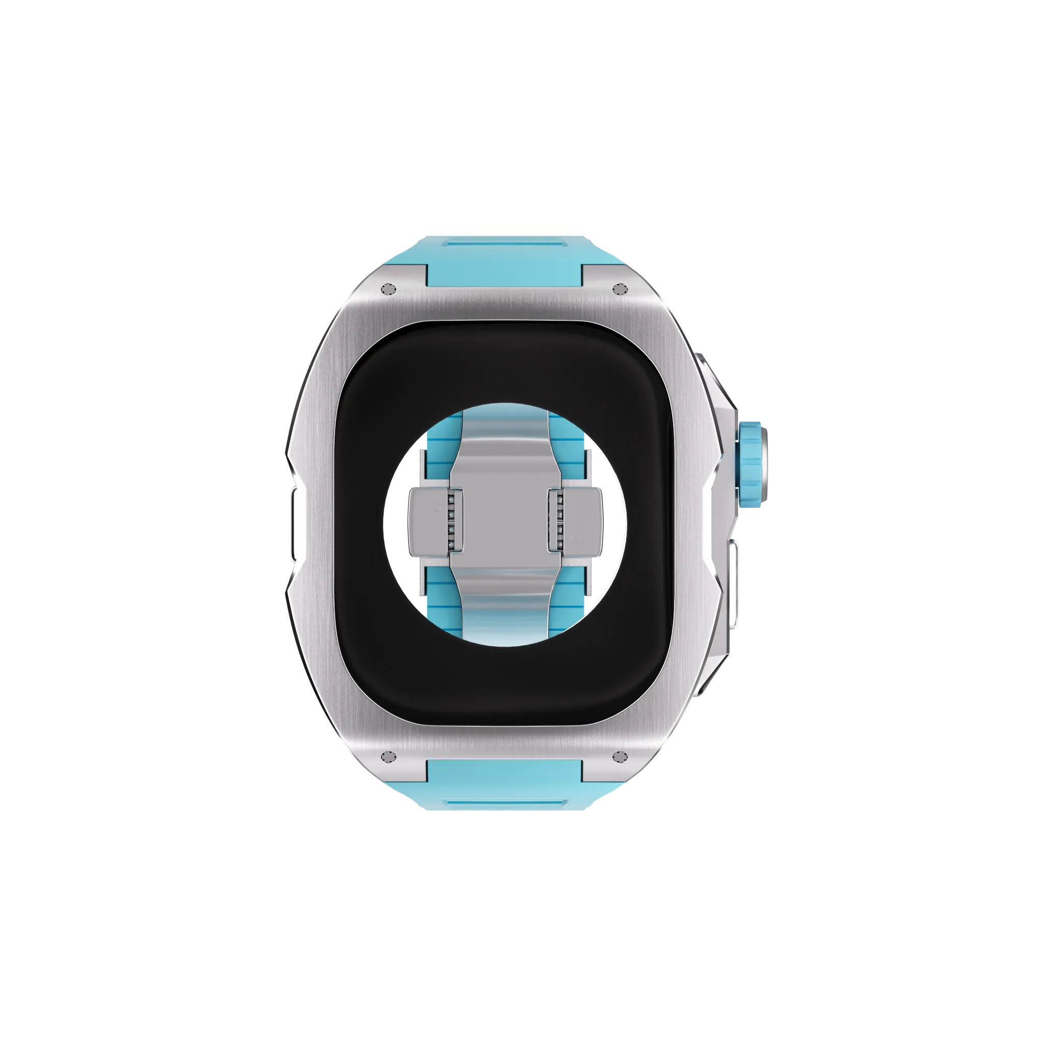 Reqior Apple Watch Ultra Case with Rubber Strap (Blue)
