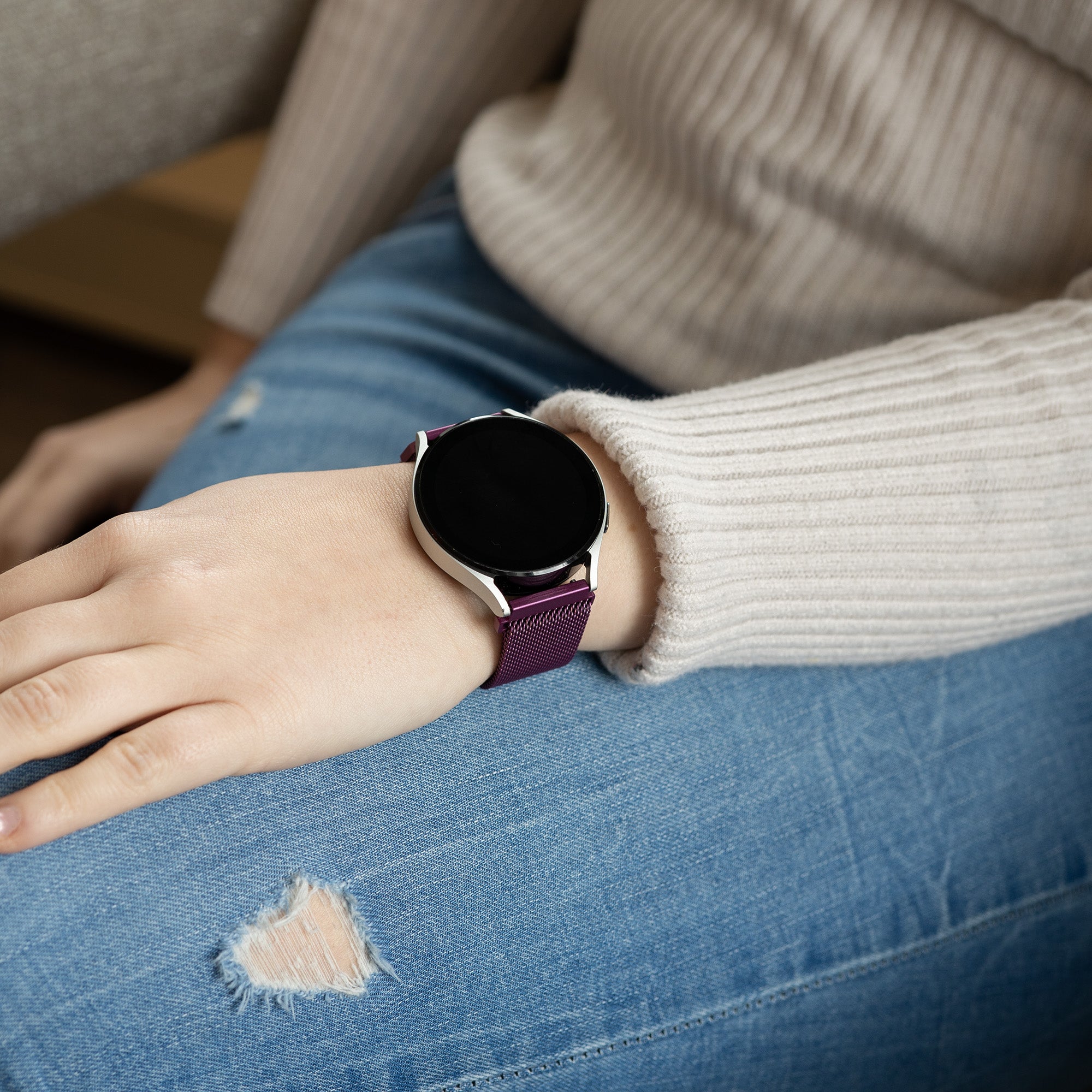 Samsung Galaxy Watch 6 Classic 43mm Milanese Strap (Purple)