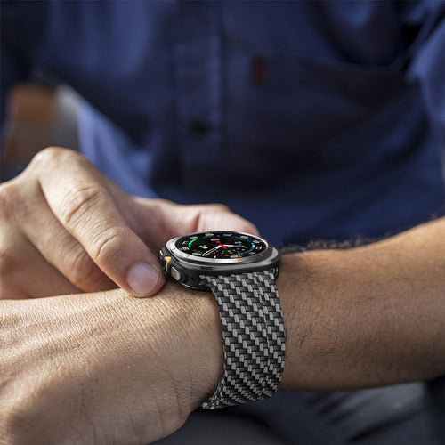 Carbon Fiber Samsung Galaxy Watch Ultra bracelet silicone