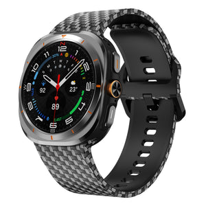 Carbon Fiber Samsung Galaxy Watch Ultra bracelet silicone