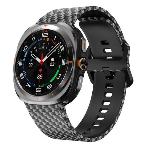 Carbon Fiber Samsung Galaxy Watch Ultra bracelet silicone