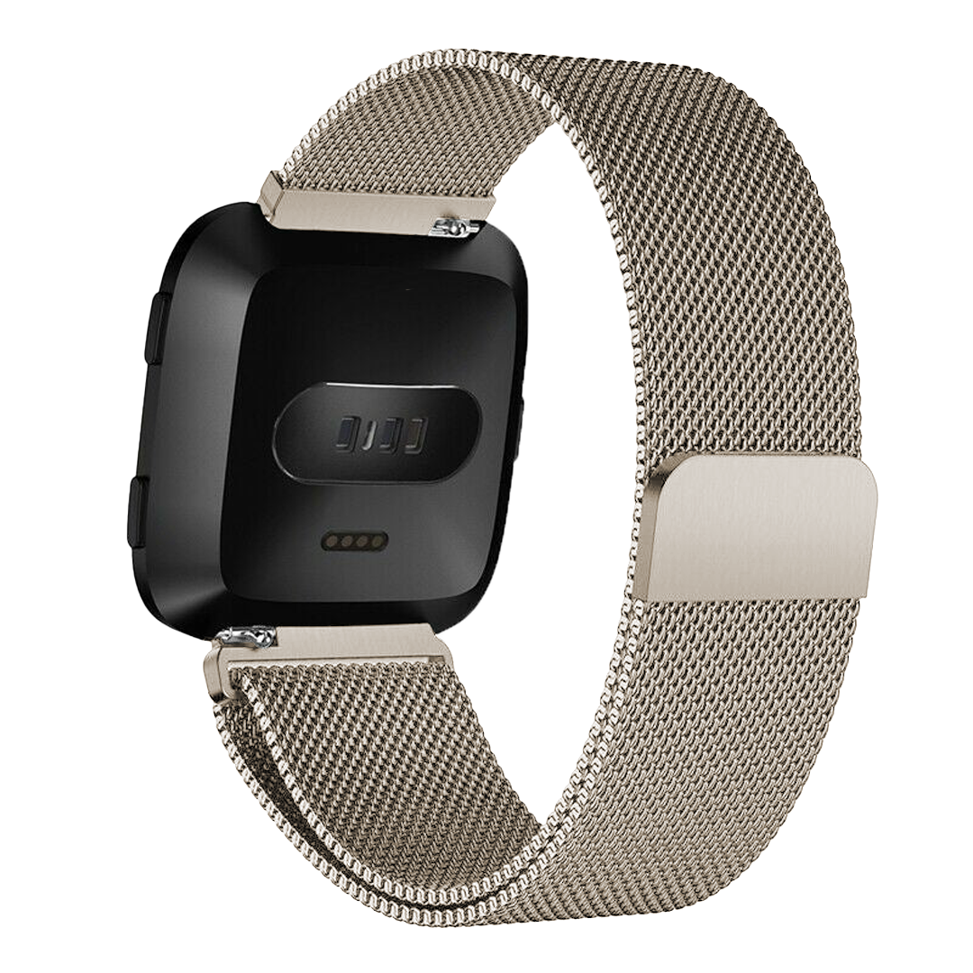 Bracelet Milanais Fitbit Versa (or champagne)
