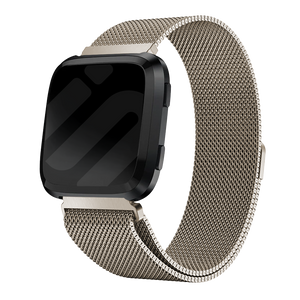 Bracelet Milanais Fitbit Versa (or champagne)