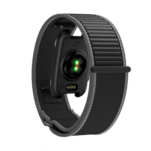 Bandz Bracelet nylon 'Classique' Garmin Cirqa (gris anthracite)