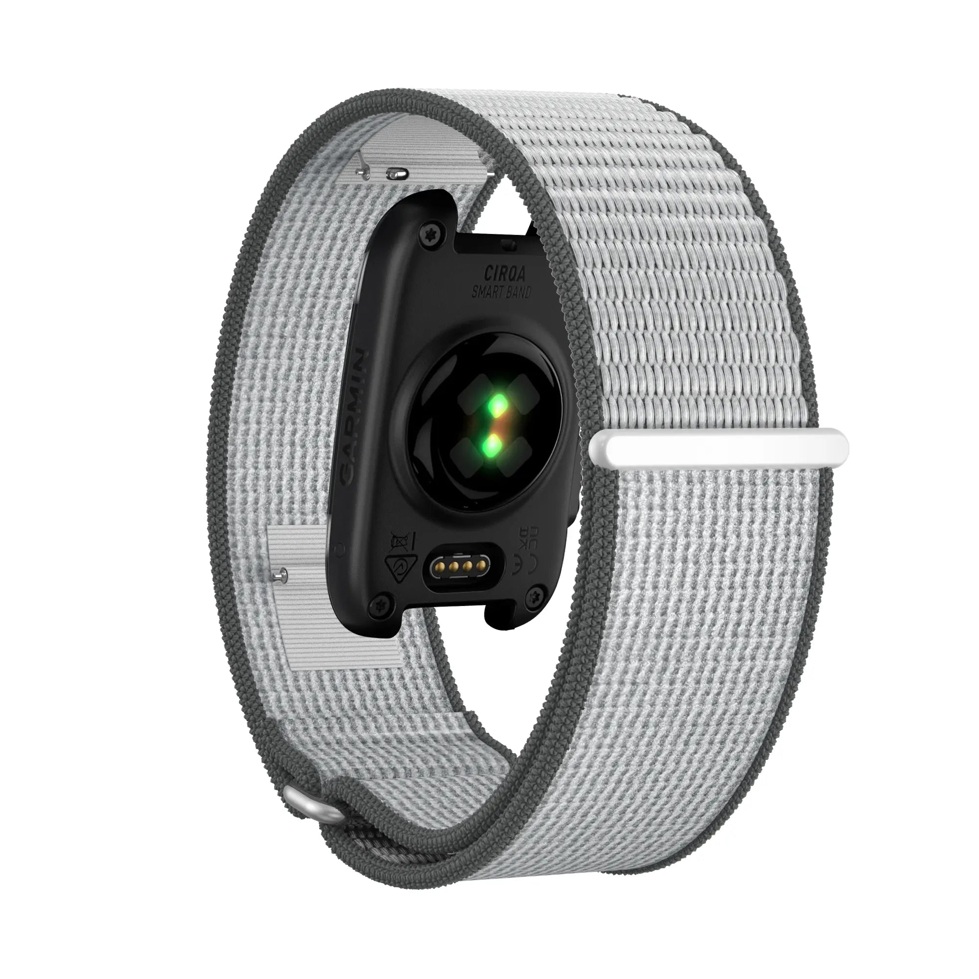 Bandz Bracelet nylon 'Classique' Garmin Cirqa (gris/blanc)