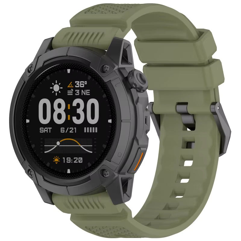 Coros Nomad Silicone Strap (Army Green)