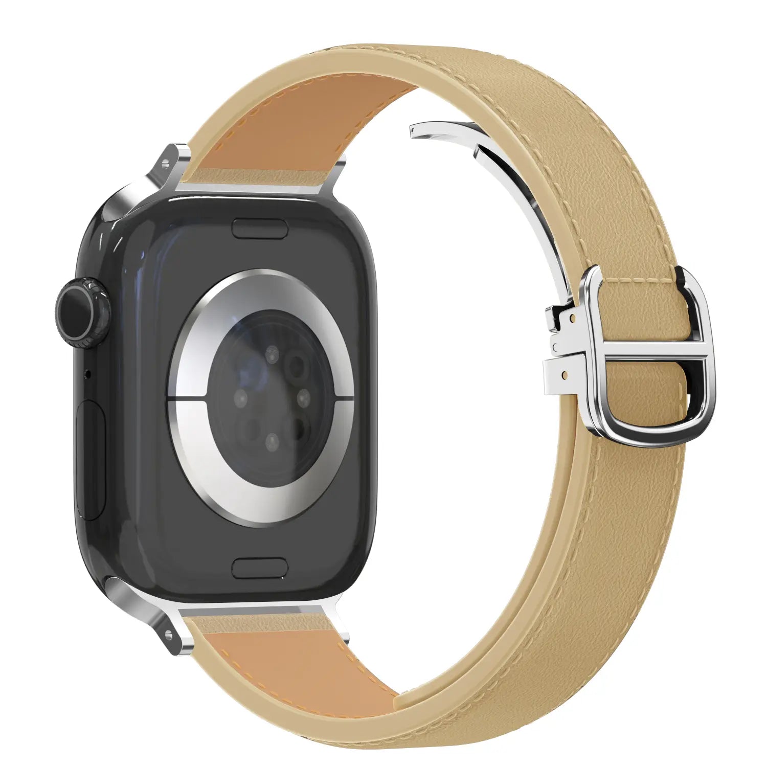Bandz Bracelet cuir 'D-Type' Apple Watch (creme)