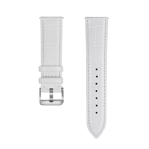 Huawei Watch GT 6 Pro Leather Crocodile Grain Strap (White)