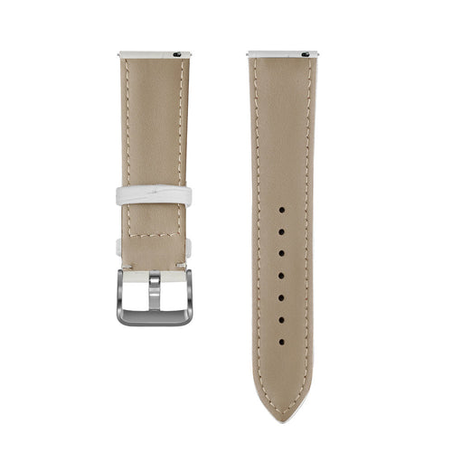 ICE Smart TKS Rectangular 1.41 Leather Strap Crocodile Grain (White)