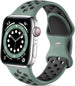 Bracelet sport Apple Watch (cyan/noir)