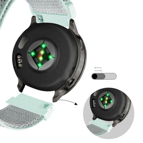 Bandz Bracelet nylon Loop Garmin Forerunner 245 (cyan)