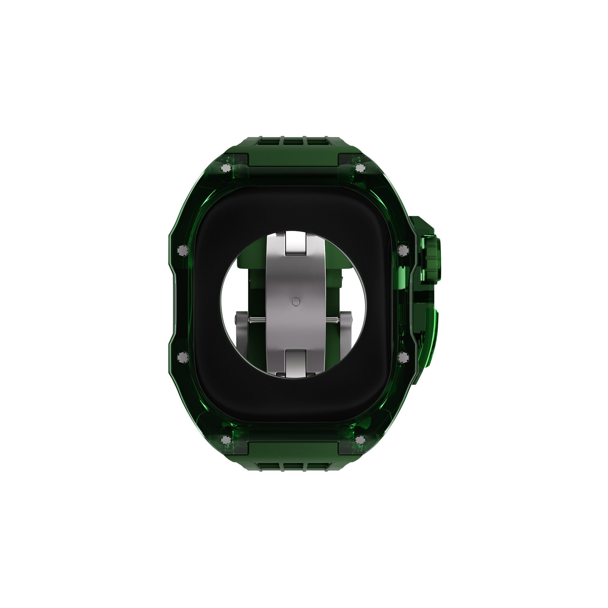 Reqior Boîtier en polymère avec bracelet en caoutchouc Apple Watch 45mm (vert)