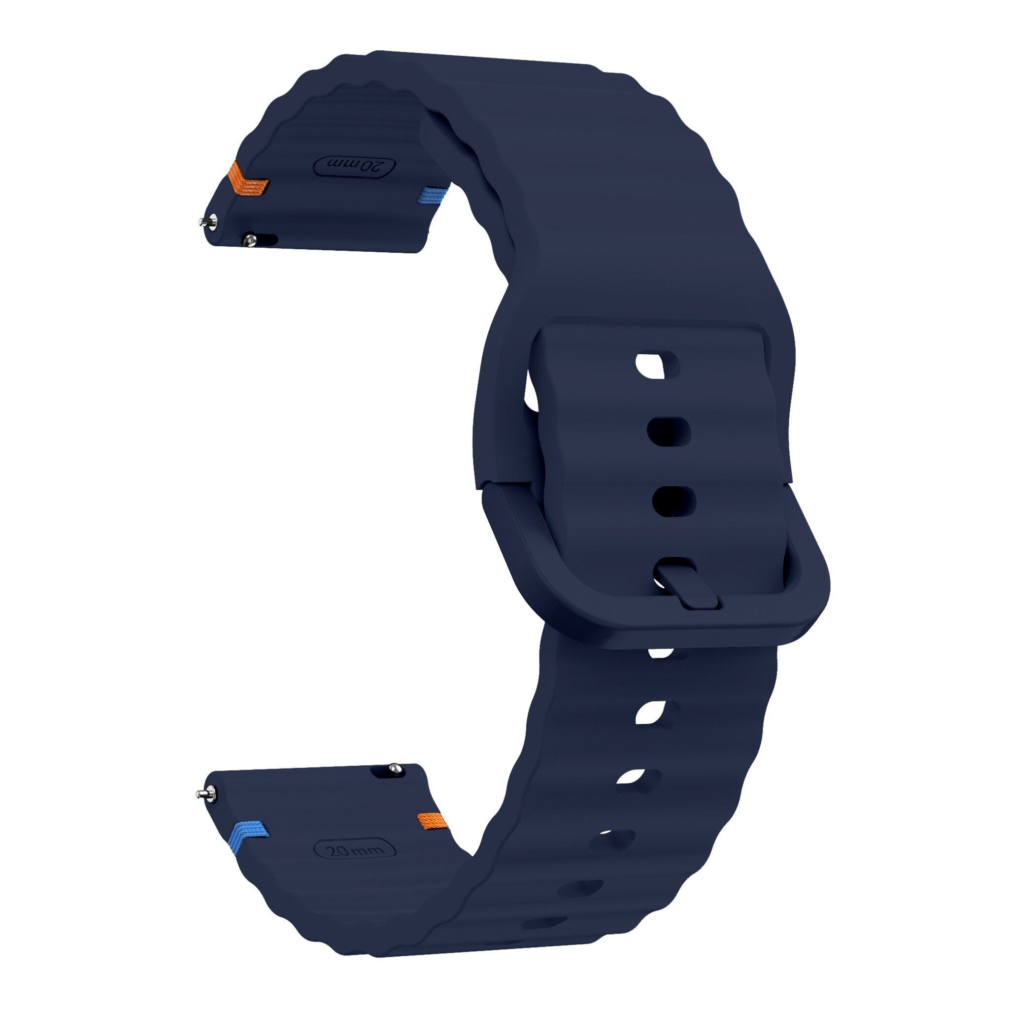 Coros Pace 2 Wave Silicone Strap (Dark Blue)