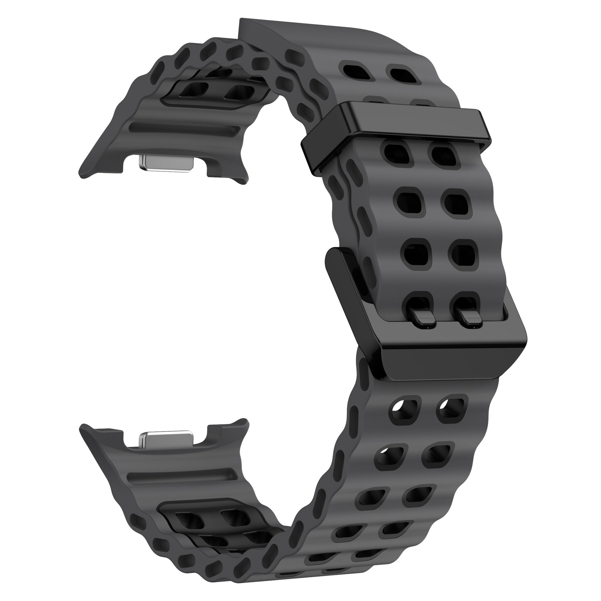 Bracelet Ocean Samsung Galaxy Watch 8 - 44mm (gris foncé/noir)