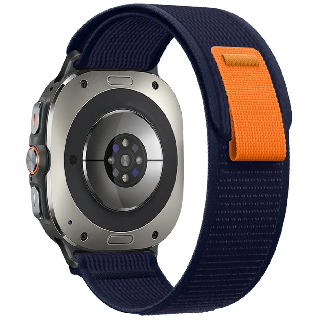 Bracelet nylon trail Samsung Galaxy Watch Ultra 2 (bleu foncé)