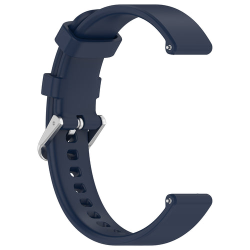 Bracelet silicone classique Pebble Round 2 - 14mm (bleu foncé)