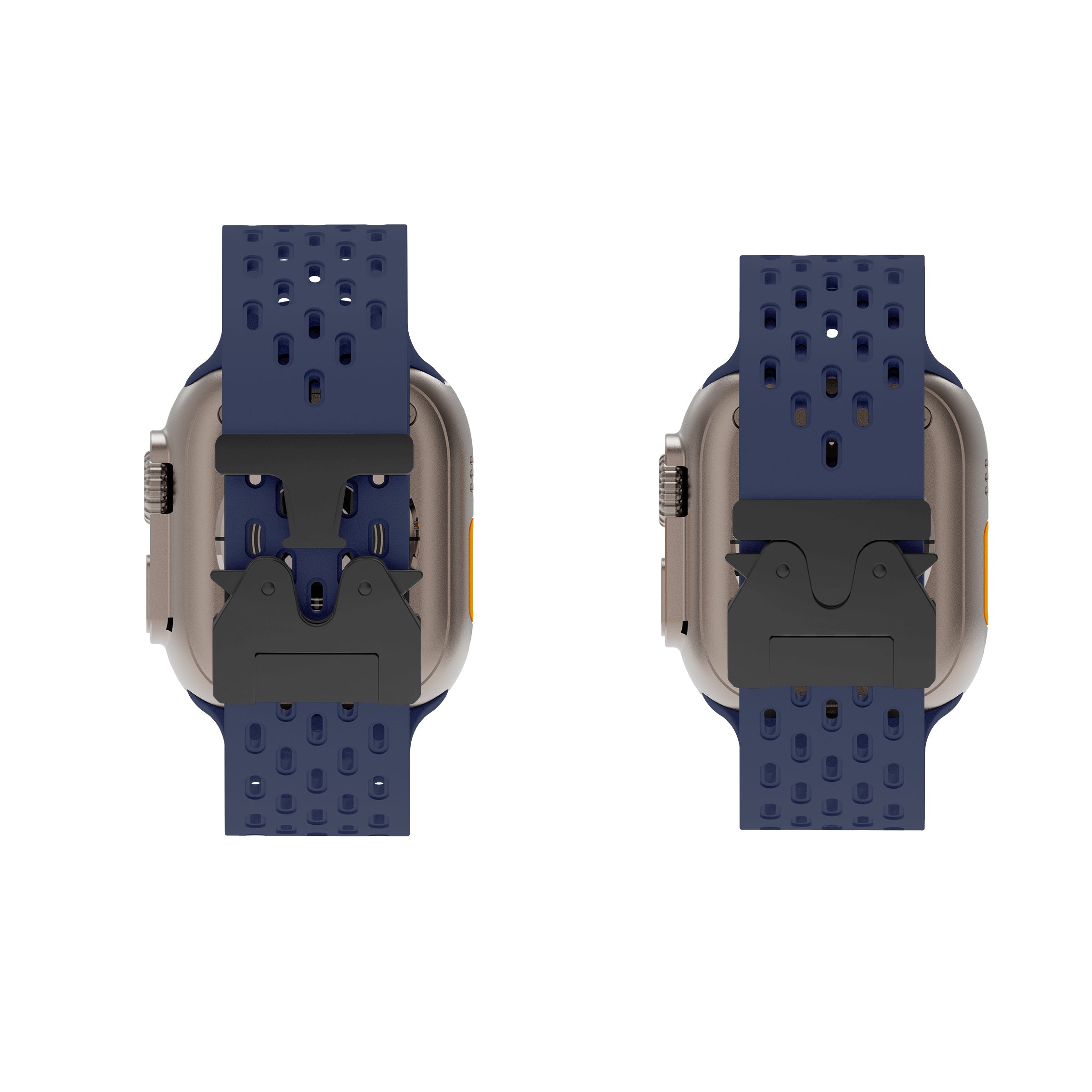 Apple Watch Silicone Air Strap with P-Buckle (Dark Blue)