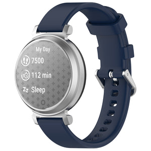 Bracelet silicone classique Pebble Round 2 - 14mm (bleu foncé)