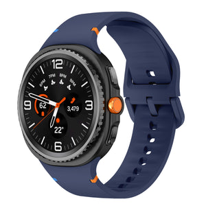 Bracelet silicone Samsung Galaxy Watch 8 Classic (bleu foncé)