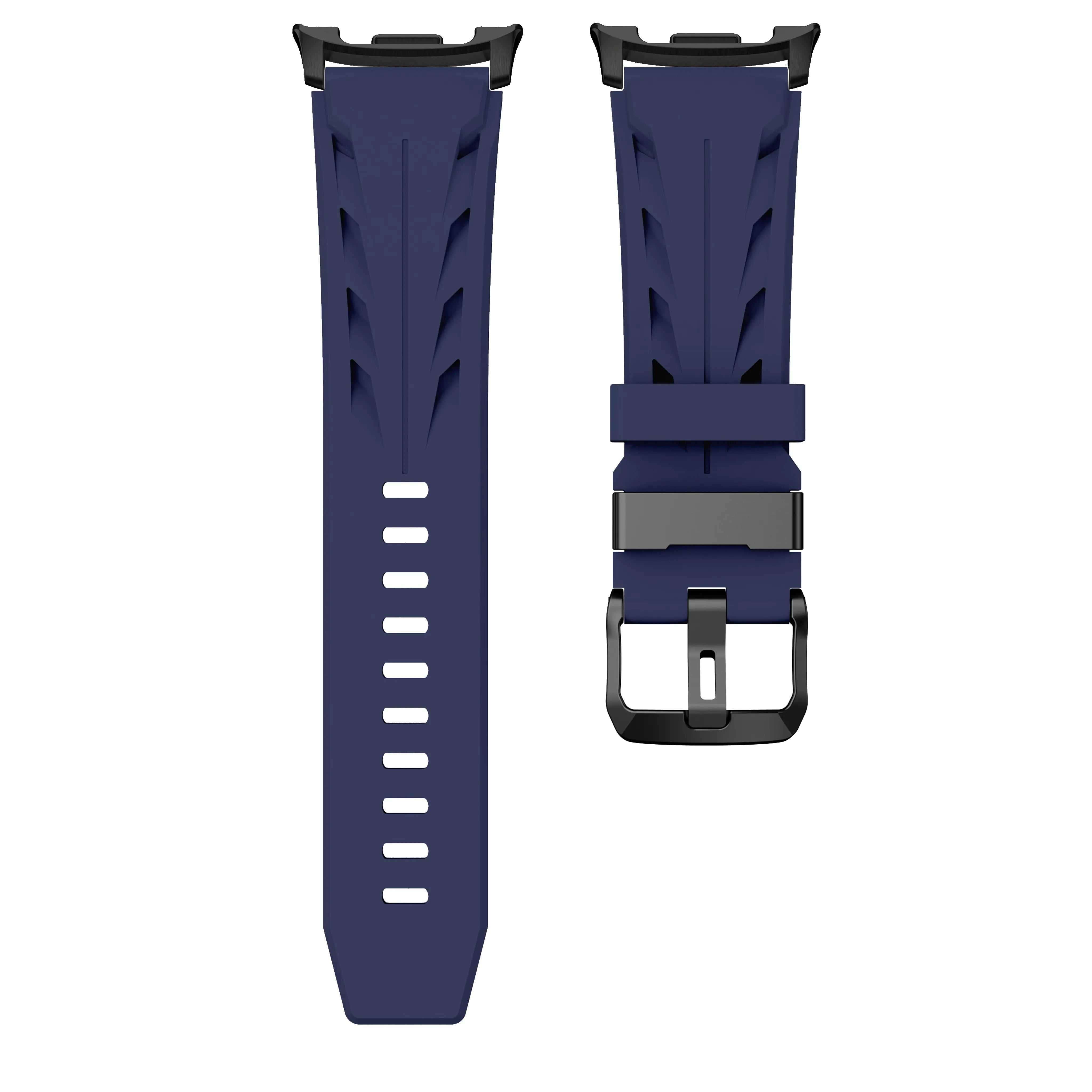 Bracelet silicone race Samsung Galaxy Watch 8 - 44mm (bleu foncé)
